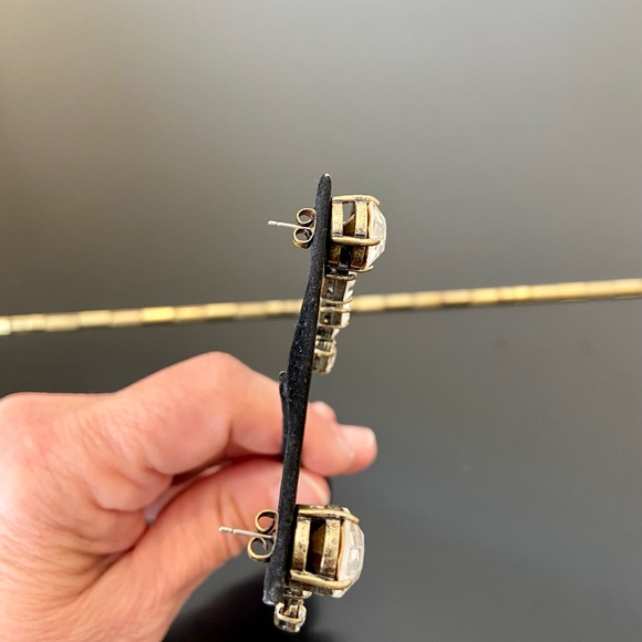 NWT luxury J. Crew crystal drop statement earrings - Picture 8 of 17